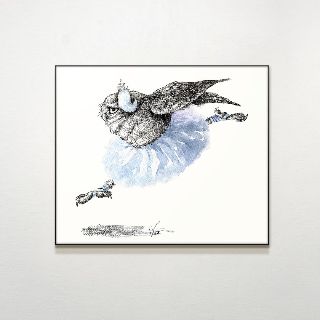 白天鹅湖 / Via Fang.插画.挂画.公平交易.家居布置.空间装潢 - 海报/装饰画/版画 - 防水材质 