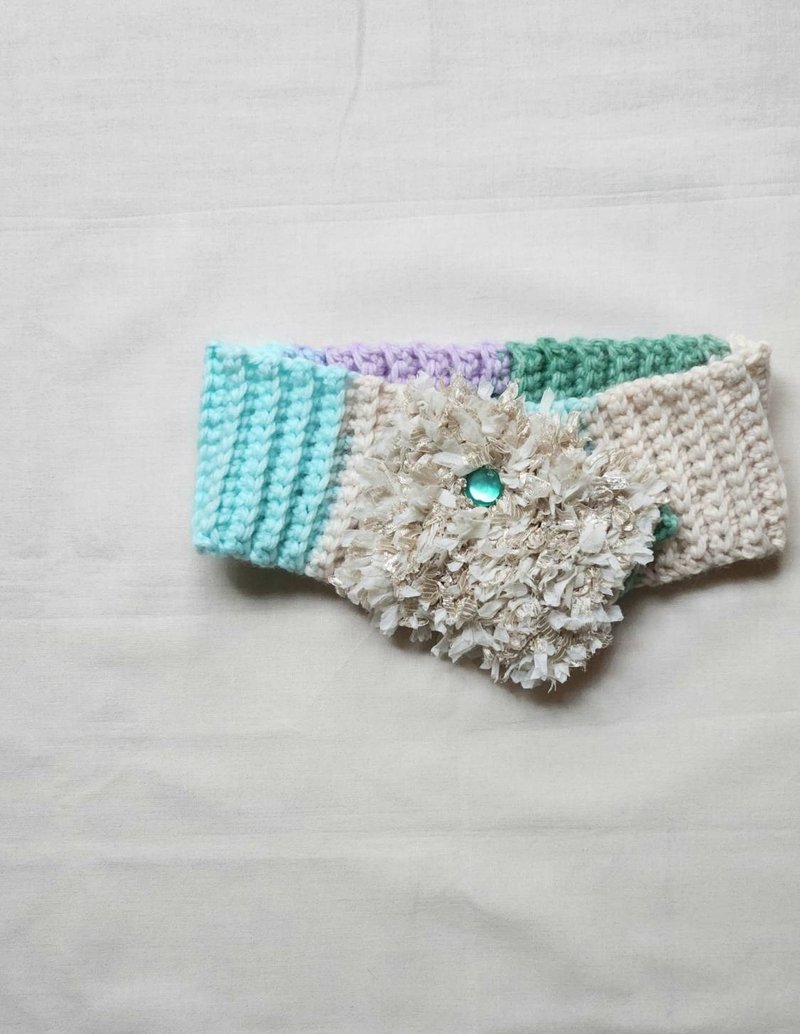 以手染纱线织成的围脖 - 围巾/披肩 - 其他人造纤维 多色