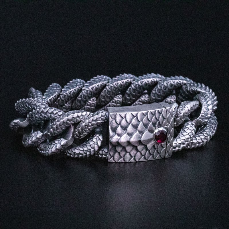 龙腾手链 / DB-11 - 手链/手环 - 纯银 银色