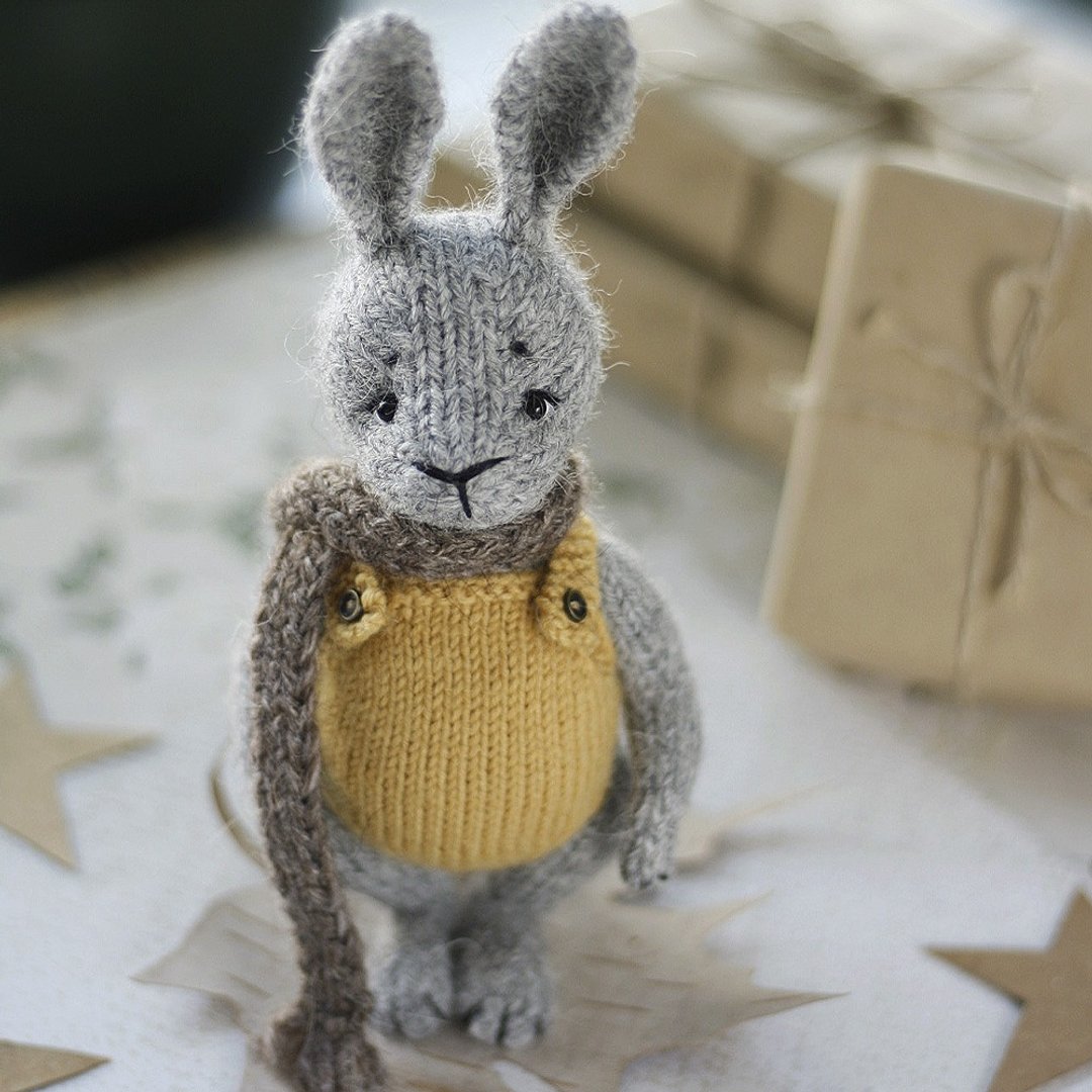 Pattern. Knitting bunny pattern. Amigurumi tutorial. DIY toys - 手工艺教程/工具书 - 其他材质 