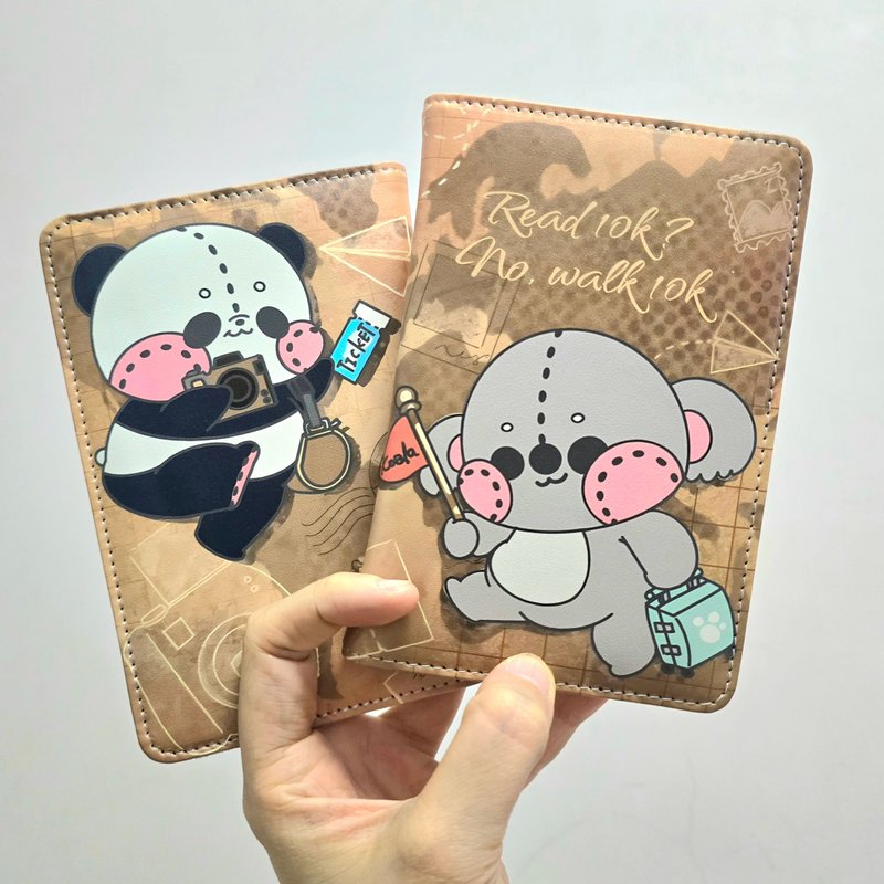 Vipstorey树熊|旅行护照套 - 护照夹/护照套 - 人造皮革 咖啡色