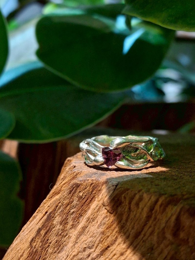 【纯银手作】蔓蔓戒指 - 戒指 - 纯银 多色