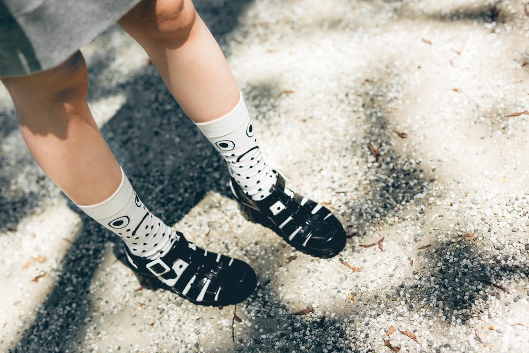 ♦ 花园鳗 ♦协奏曲系列＿NAKID SOCKS_袜子_短袜_棉袜 - 袜子 - 棉 白色