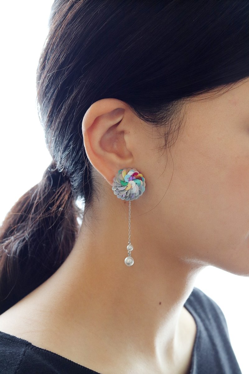 ART 小亮片耳夹GR - 耳环/耳夹 - 其他材质 多色