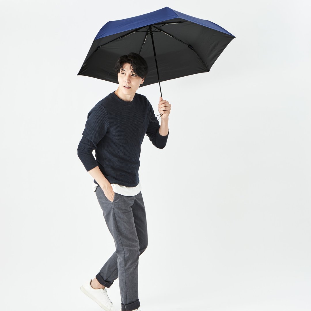 108cm全遮光极轻自动折叠伞 | 日本 Amvel LARGE Flat 防UV折伞 - 雨伞/雨衣 - 其他材质 
