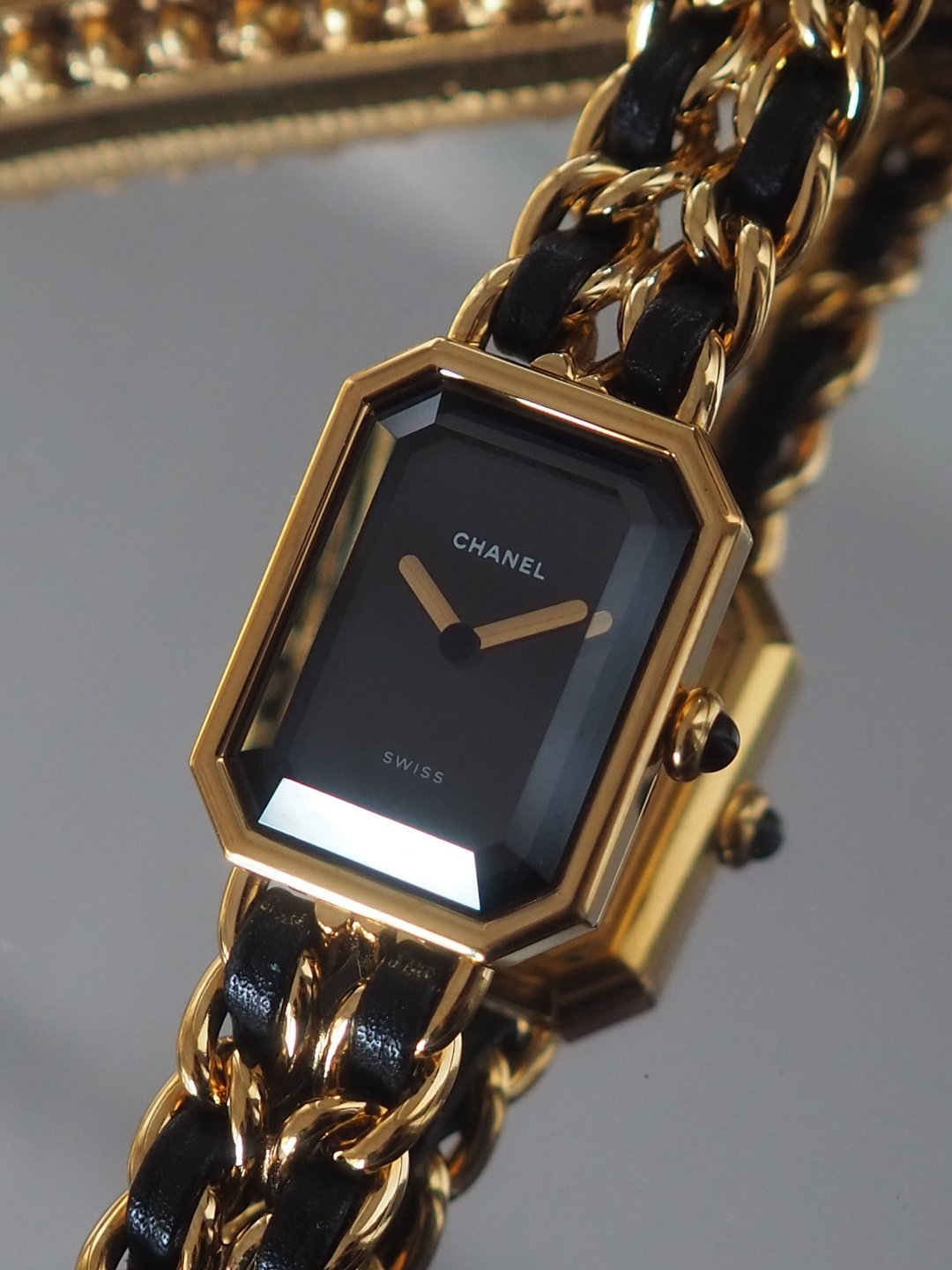CHANEL Premiere 腕表 尺寸 M金黑复古 - 女表 - 不锈钢 金色