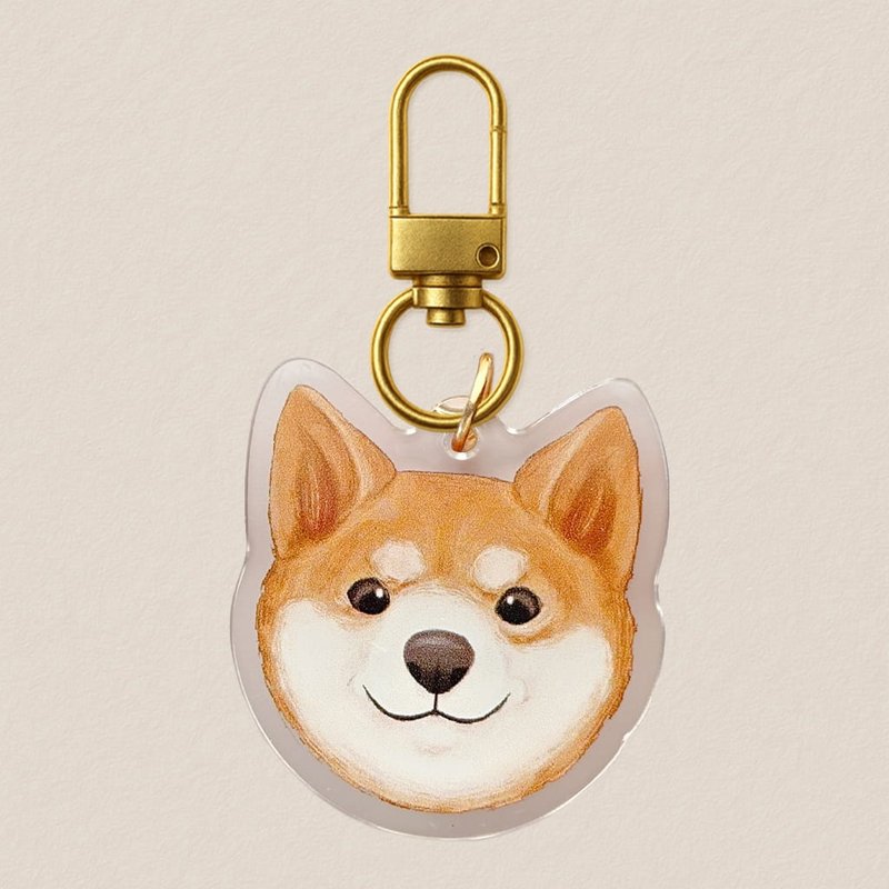 压克力吊饰-柴犬 40mm写实风格插画 - 吊饰 - 压克力 
