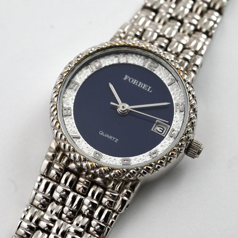 FORBEL FB-1033L-TF 女仕腕表 石英机芯 典雅设计 蓝银色表盘 已更换电池 - 女表 - 不锈钢 蓝色