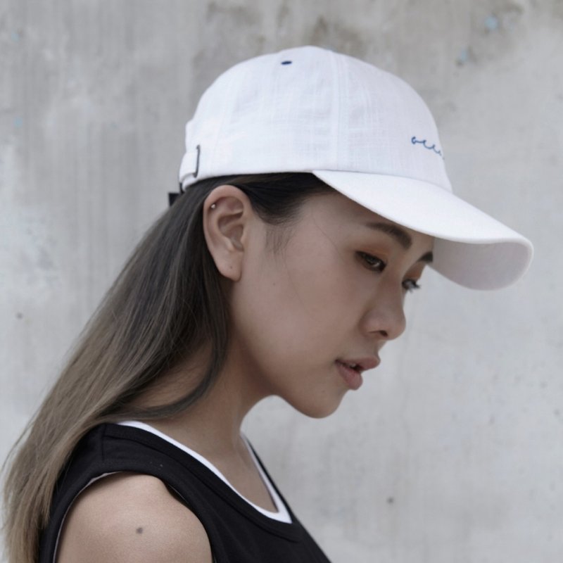 DYC VITALITY - Vintage Cap - 帽子 - 棉．麻 白色