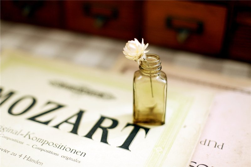 【好日恋物】日本VINTAGE手工小型玻璃瓶 - 摆饰 - 玻璃 绿色