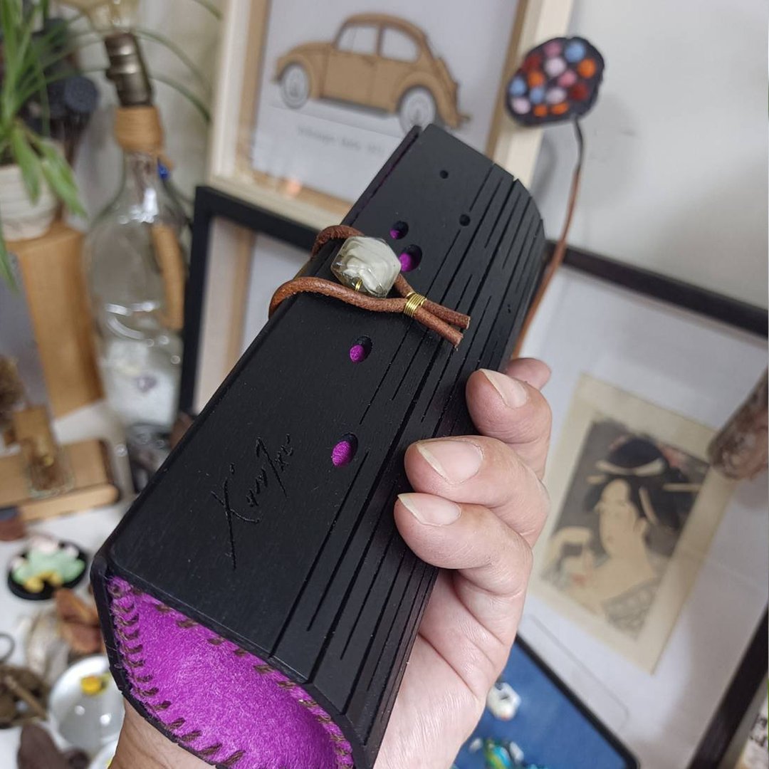 茉乐手盒/毕业/礼物/眼镜盒/铅笔盒/杨木/茉乐紫/专业职人风 - 铅笔盒/笔袋 - 木头 紫色
