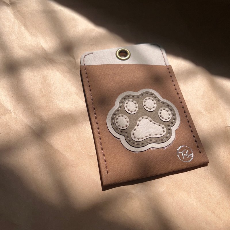 限量现货//质感证件套 悠游卡套-猫掌 - 证件套/卡套 - 纸 咖啡色