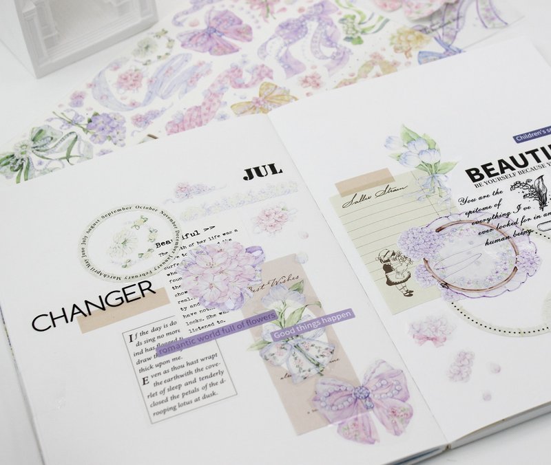 花颜结语 PET 和紙膠帶 10米卷 - 纸胶带 - 其他材质 多色