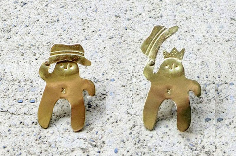 可爱别针吊件自由创作!! - 金工/饰品 - 铜/黄铜 