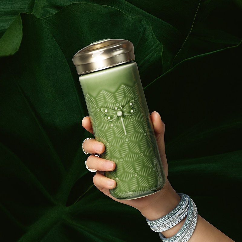 蜻投意合随身杯 / 大 / 双层 / 4色 330ml - 水瓶/水壶 - 瓷 多色