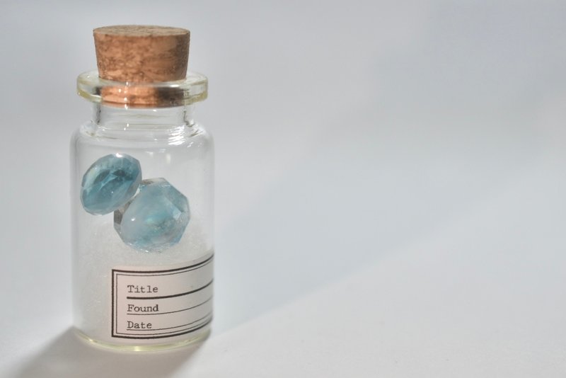 空白 饰扣耳环002 - 耳环/耳夹 - 玻璃 透明