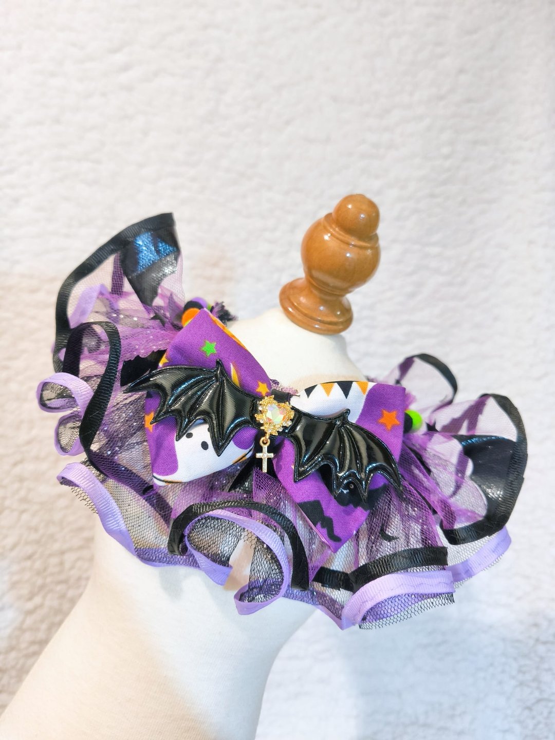 优先订 万圣节 Halloween costume 宠物颈饰 - 衣/帽 - 棉 紫色