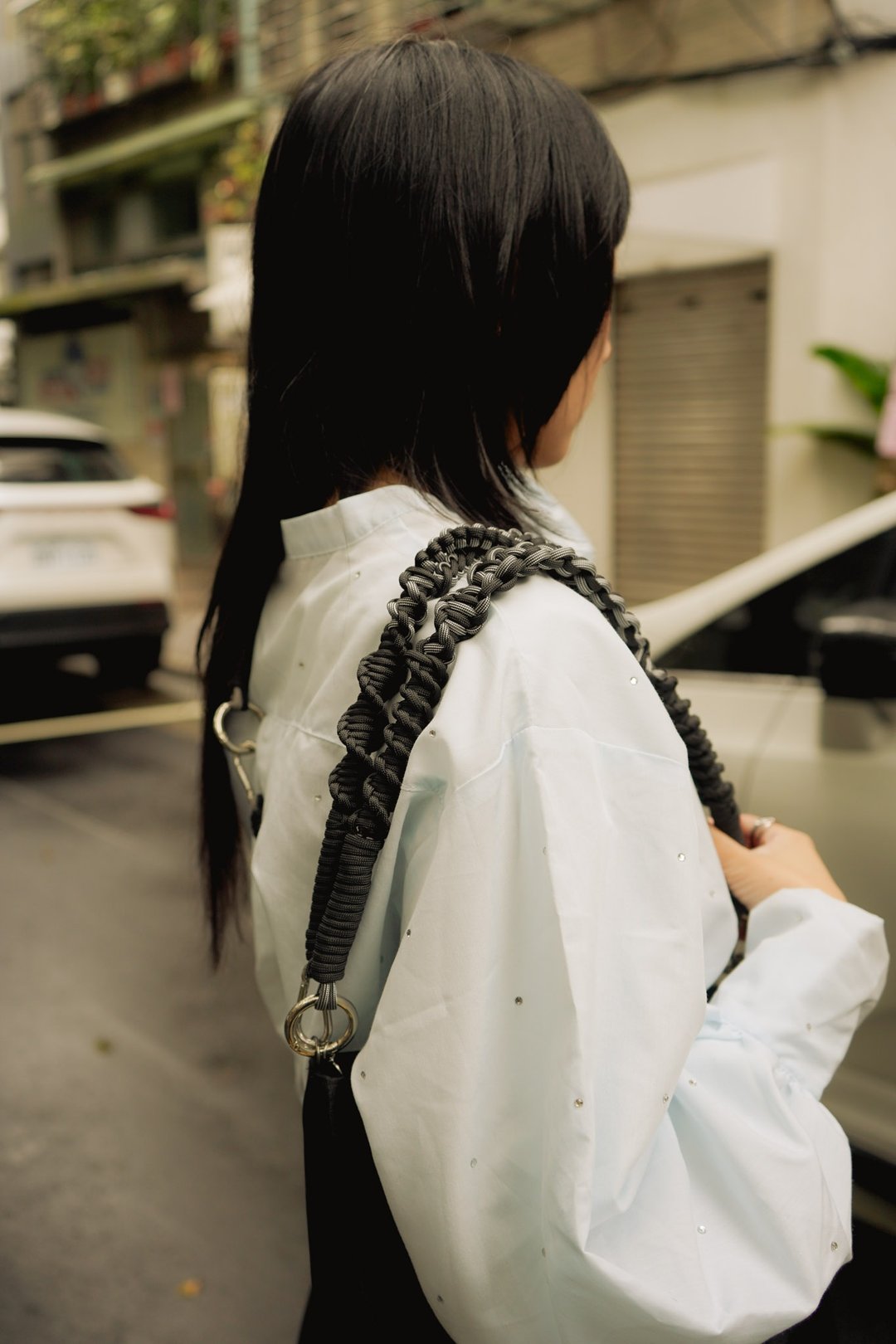 Multi-Use Strap 多功能背绳 黑灰条纹 - 挂绳/吊绳 - 聚酯纤维 