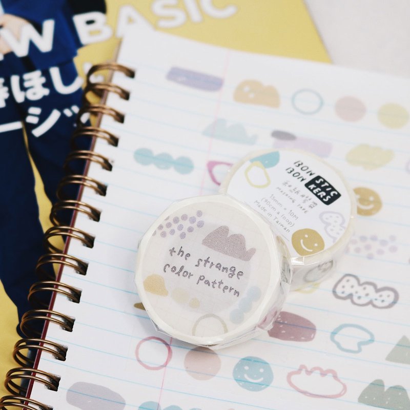 奇怪的色块 纸胶带 1.5cm x 10m - 纸胶带 - 纸 