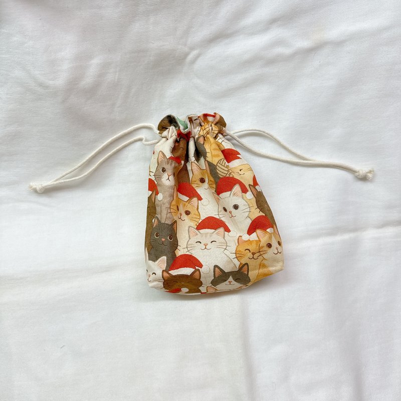 【定制化礼物】小束口袋 - 束口袋双肩包 - 棉．麻 