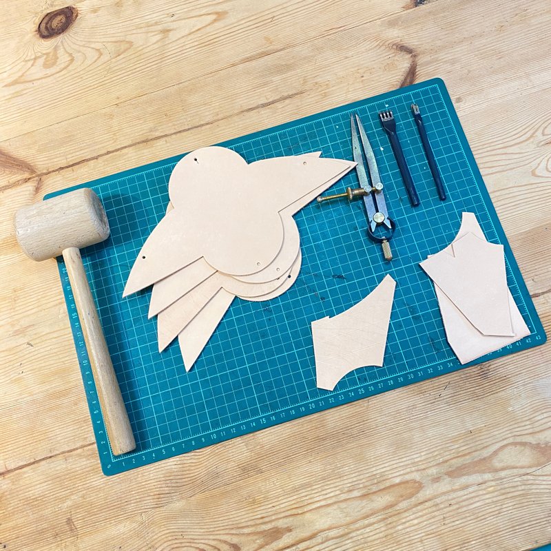 【皮件手作】万用手缝信封小卡包 一人成团 父亲节 情人节 定制化 - 皮件 - 真皮 