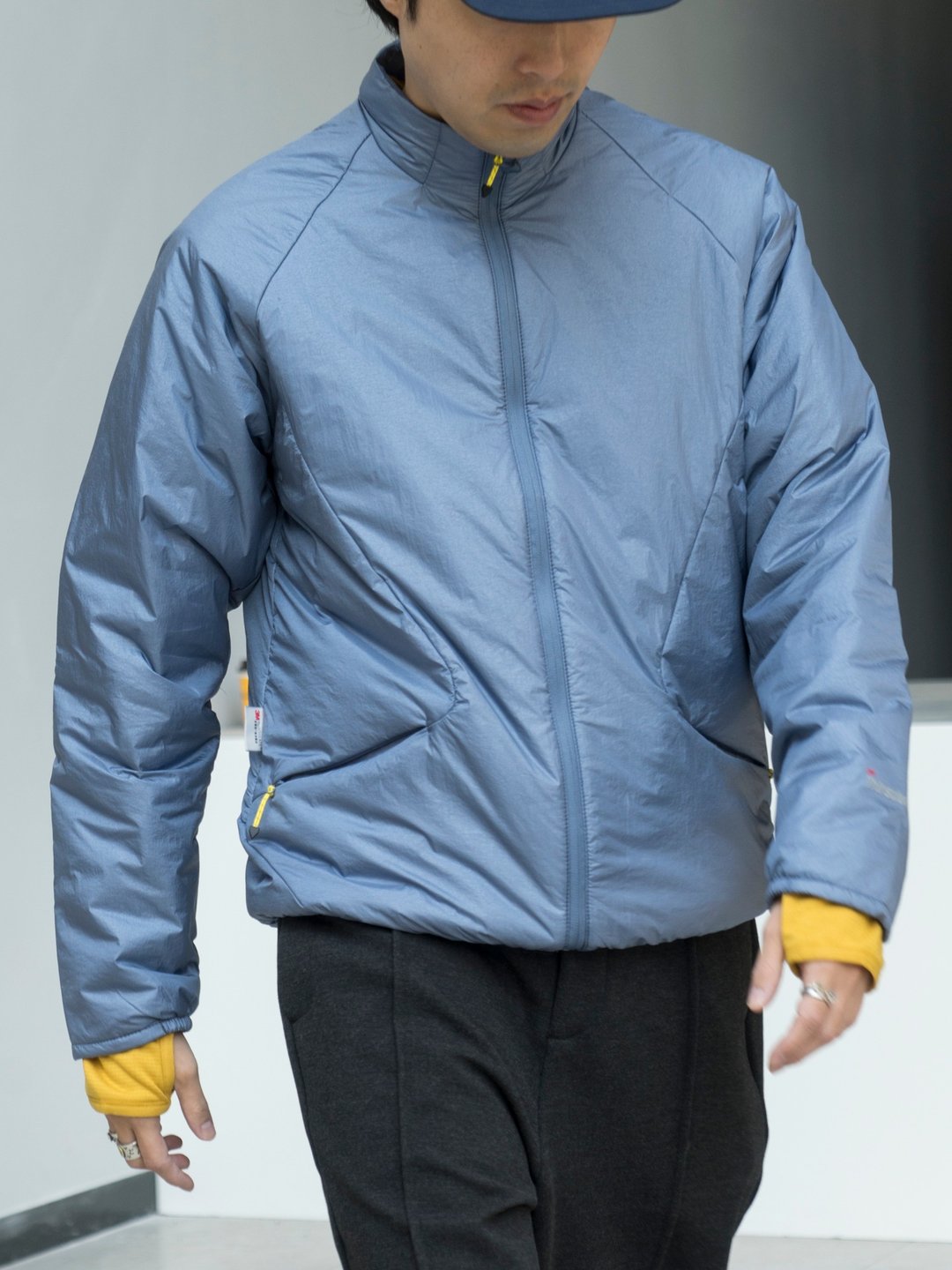 Padded Coat 戶外防潑水運動棉服 日系潮流立領保暖棉外套Cityboy - 男装外套 - 棉 蓝色