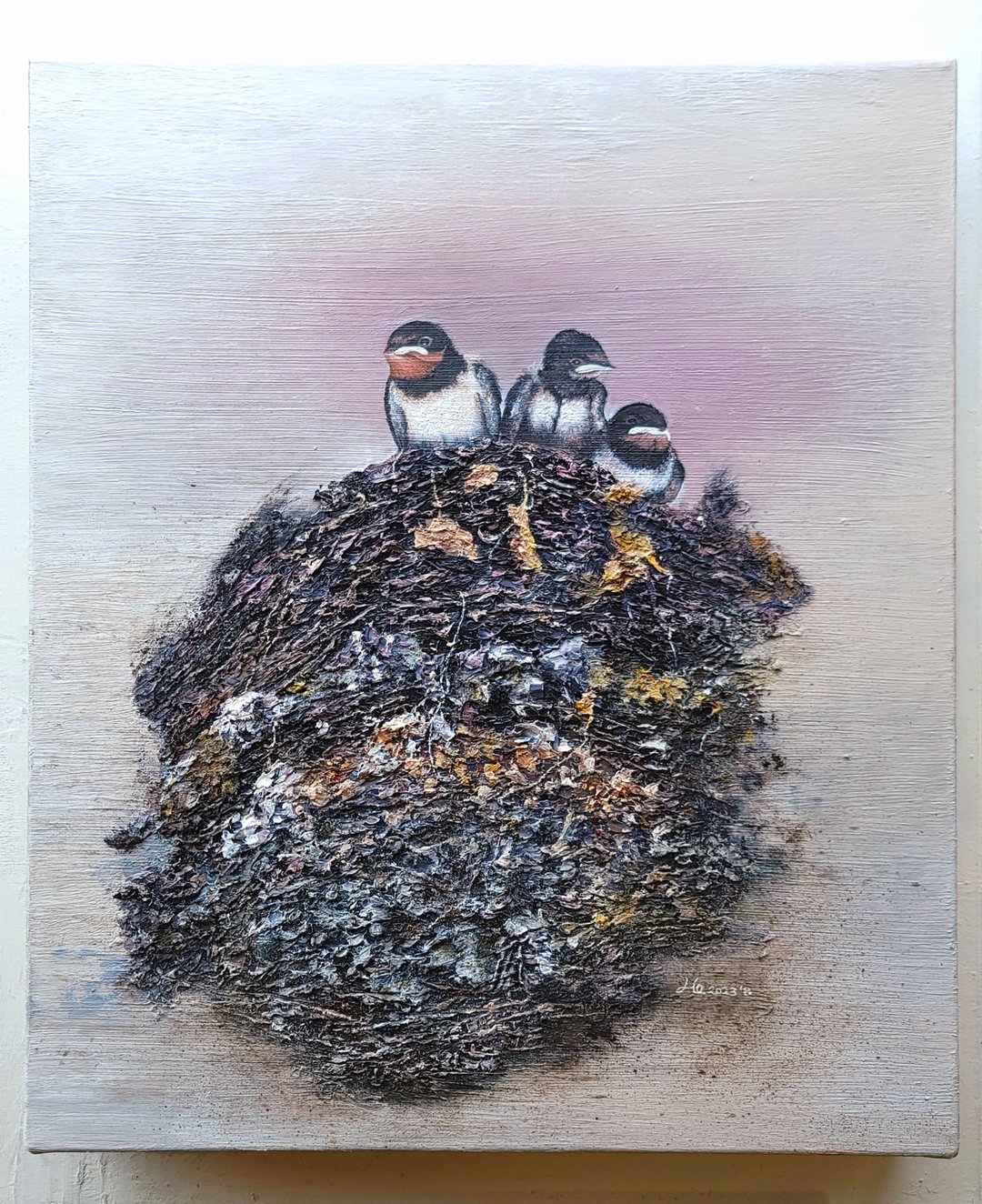精致手绘油画  有巢  独一无二 - 海报/装饰画/版画 - 棉 多色