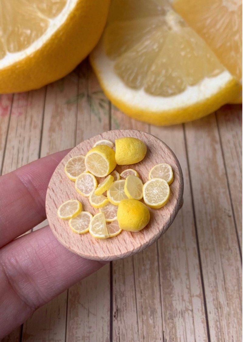 Miniature lemon (cane). TUTORIAL polymer clay. Mini fruits. 教程. 微型. 微型柠檬 - 线上课程/教学影片 - 其他材质 