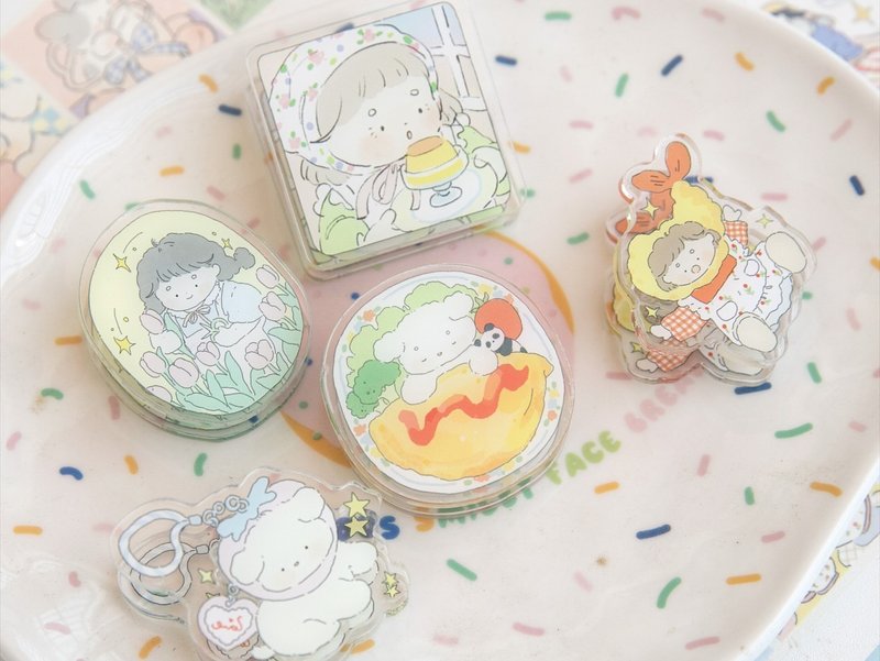 vol.7 【放假干啥呢】可爱亚克力手帐夹子 - 其他 - 压克力 多色