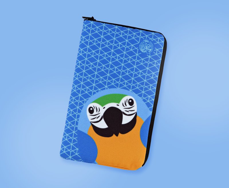 轻量防震 ∣ 琉璃金刚鹦鹉 · 手机收纳包 - 手机壳/手机套 - 聚酯纤维 蓝色