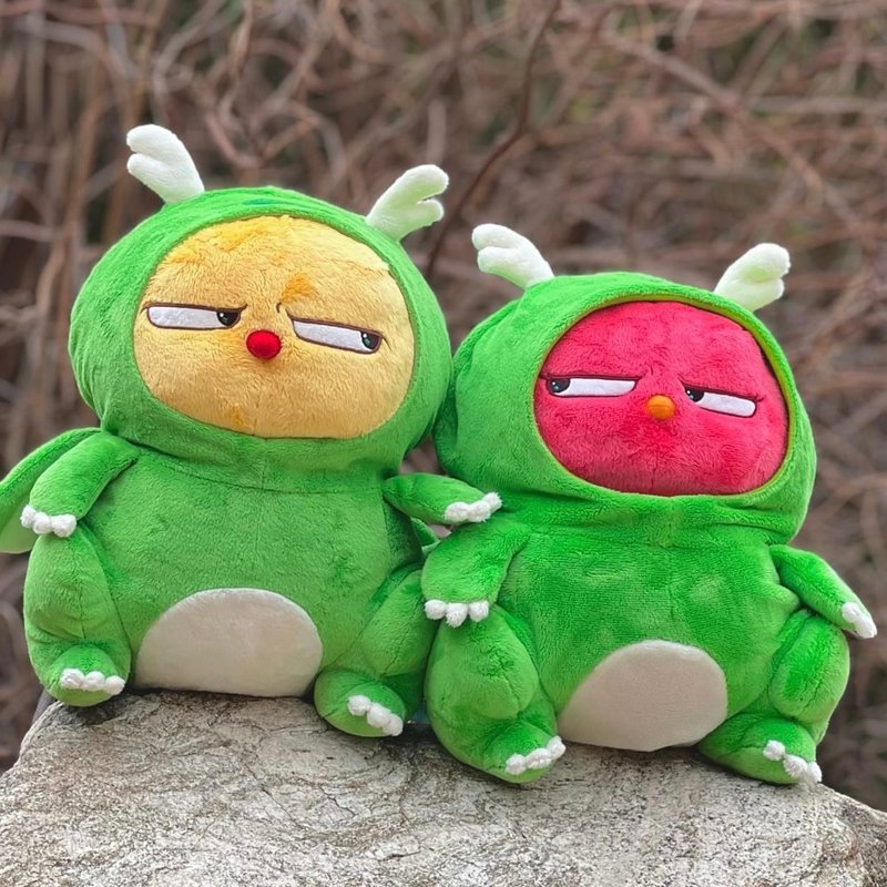 Warbie 龙毛绒玩具（15 英寸） - 玩偶/公仔 - 聚酯纤维 黄色