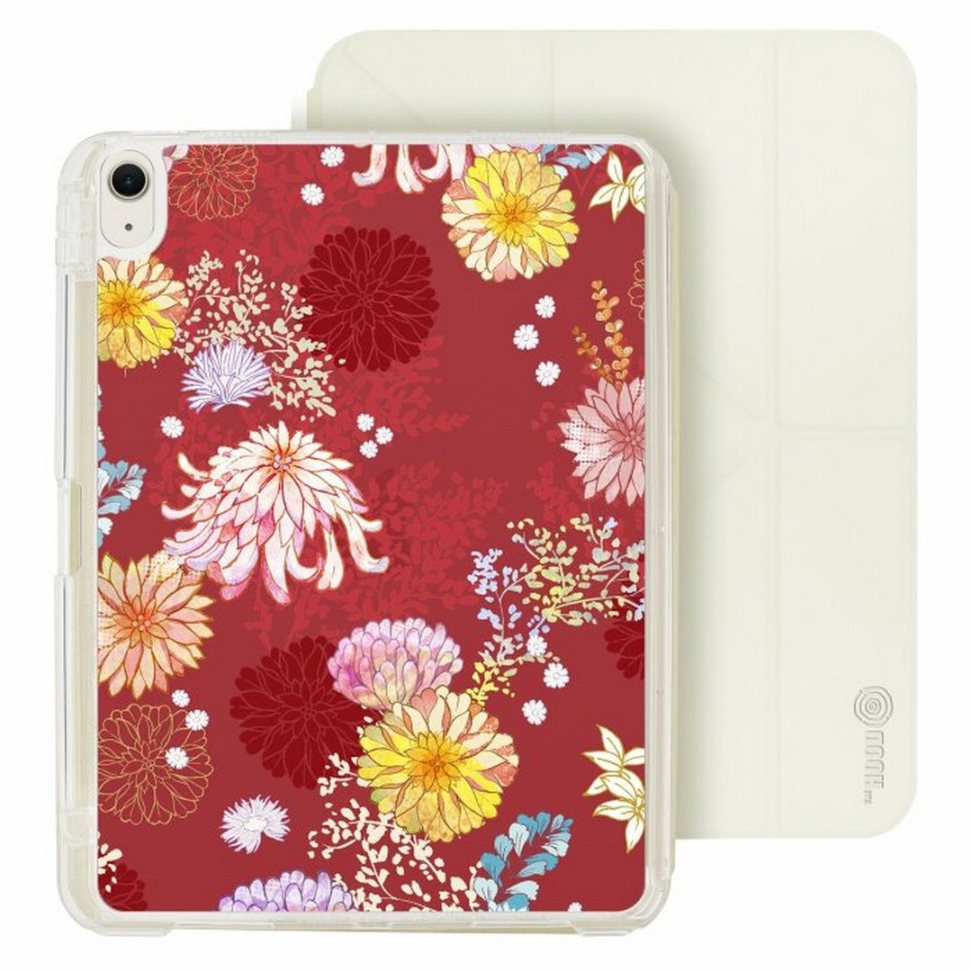 CRIMSOM RED iPad Air 11/pro13可拆式防摔透明笔槽折套ipad - 平板/电脑保护壳 - 塑料 多色