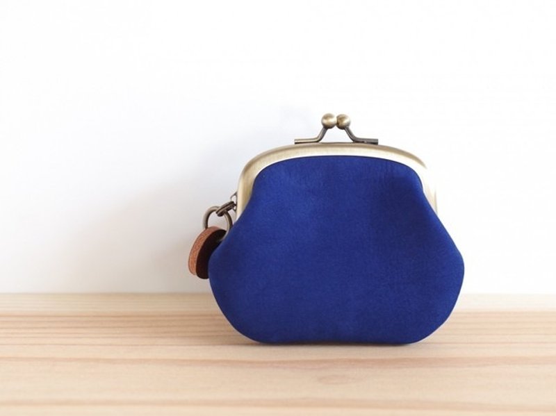 Nubuck leather purse Blue - 零钱包 - 真皮 蓝色