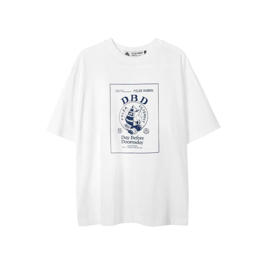 POLeR X Filter017 D.B.D Logo Tee 主视觉图像短Tee / 白色 - 男装上衣/T 恤 - 其他材质 白色