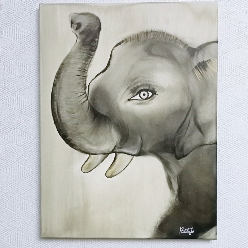 象息之间/疗愈系灵性画作/入门收藏/原创手绘艺术画 - 海报/装饰画/版画 - 棉．麻 灰色