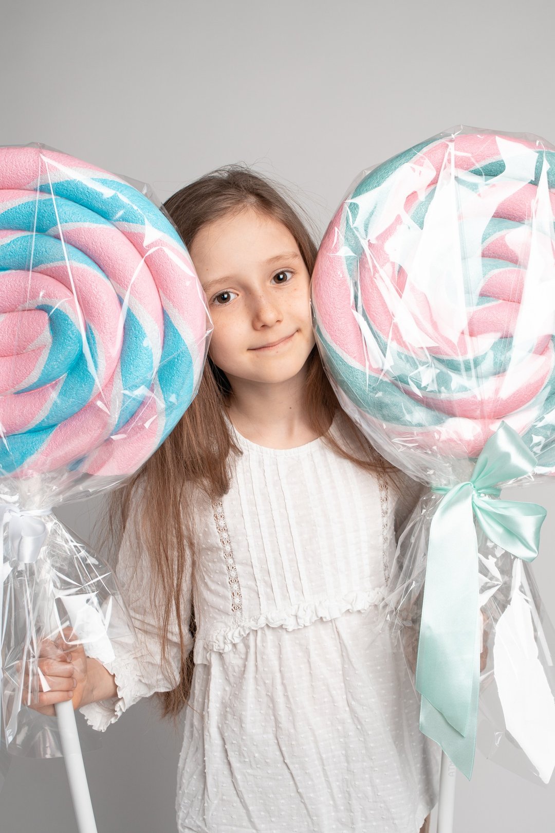 Giant fake lollipop - Babyshower lollipop - Candyland decor Pink and blue candy - 婴儿饰品 - 塑料 