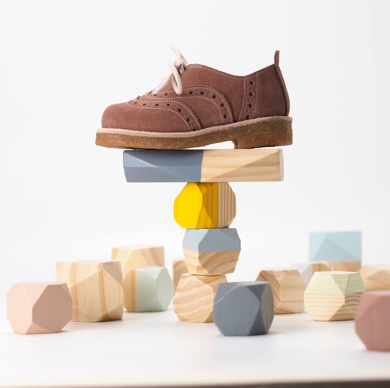 爱花小童牛津鞋- Poppy - 童装鞋 - 真皮 红色