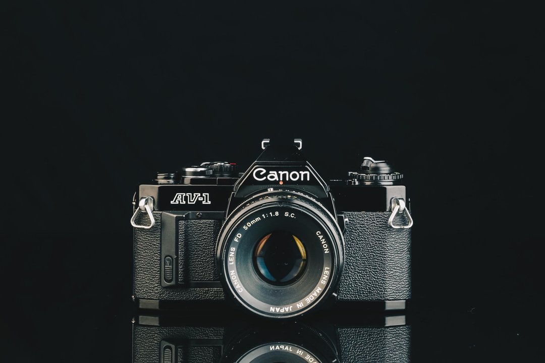 Canon AV-1+FD 50mm F1.8 S.C. #427 #135底片相机 - 相机 - 其他金属 黑色