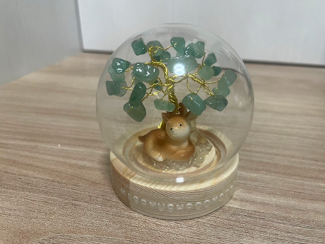 小鹿款现货 | 水晶树系列微景观水晶球 | 可爱 | 居家摆饰 - 摆饰 - 水晶 绿色