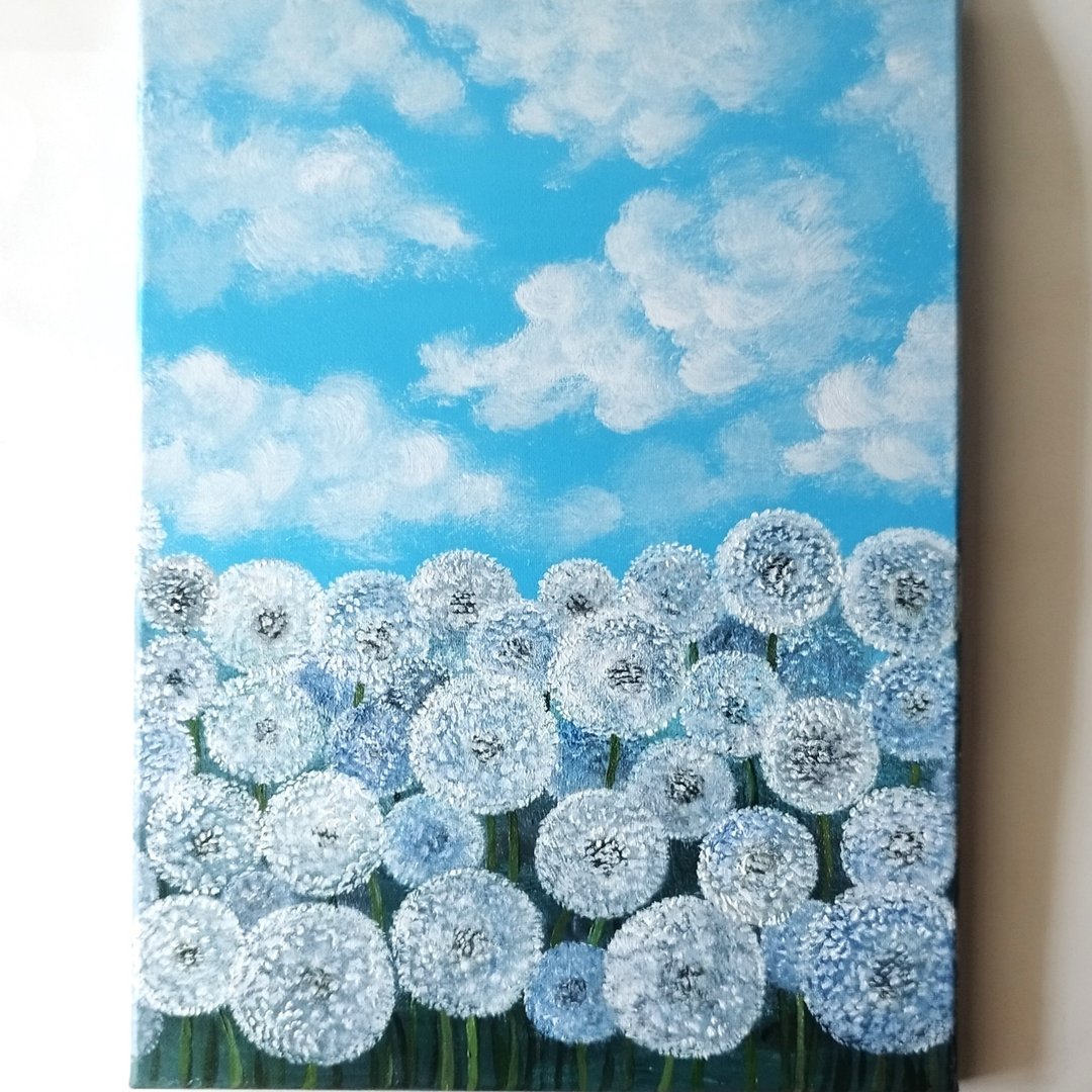 蒲公英压克力画花卉艺术墙壁装饰挂画客厅挂画 - 墙贴/壁贴 - 压克力 多色