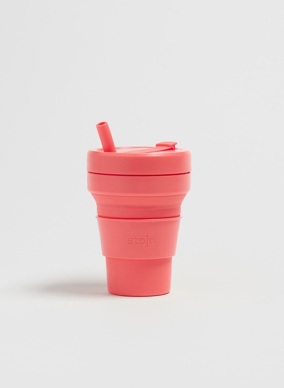 Stojo - 环保高耐热硅胶折叠杯16oz-珊瑚红 - 其他 - 硅胶 红色