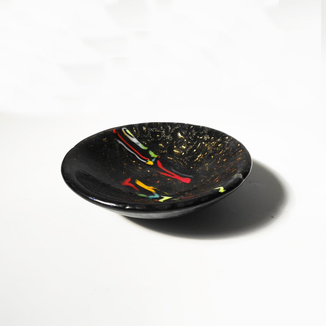 N1-5 餐桌上的生活工艺 –流动的飨宴-琉璃碗B - 盘子/餐盘/盘架 - 玻璃 多色