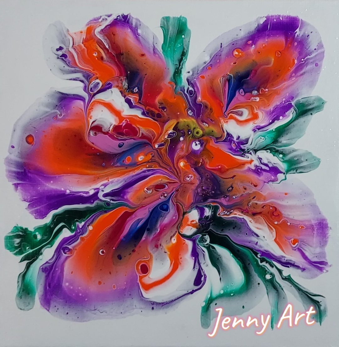 花 系列 花现幸福 无框画 压克力画 画作 挂画 居家摆设 居家生活 - 海报/装饰画/版画 - 其他材质 紫色