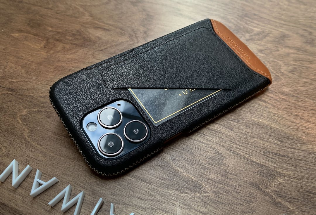 iPhone 13/13Pro 经典系列全包覆手机皮套 -碳黑 - 手机壳/手机套 - 真皮 黑色