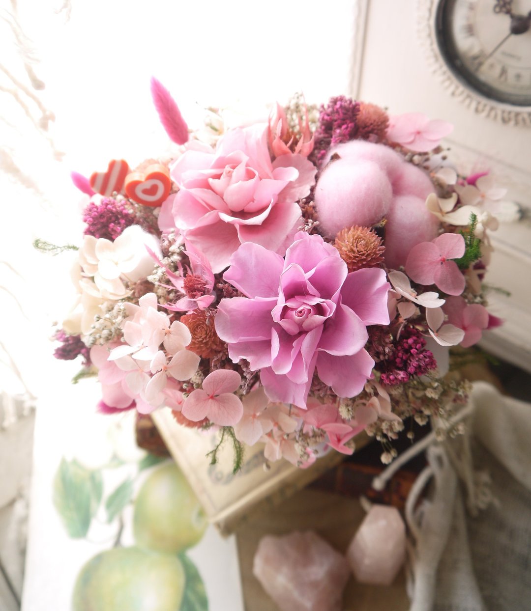 春樱.粉嫩春樱.不凋花.干燥花.永生花.生日.交换礼物首选 - 干燥花/捧花 - 植物．花 粉红色