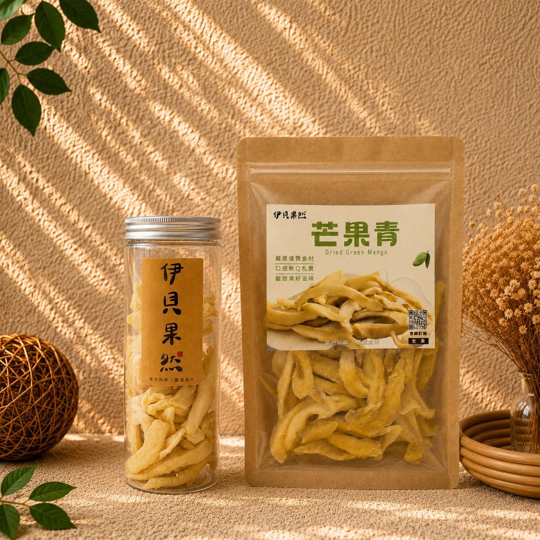 【伊贝果然】爱文青芒果干 - 水果干 - 防水材质 