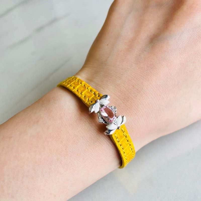 M-Leather SUIREN SV 摩根石 - 手链/手环 - 宝石 黄色