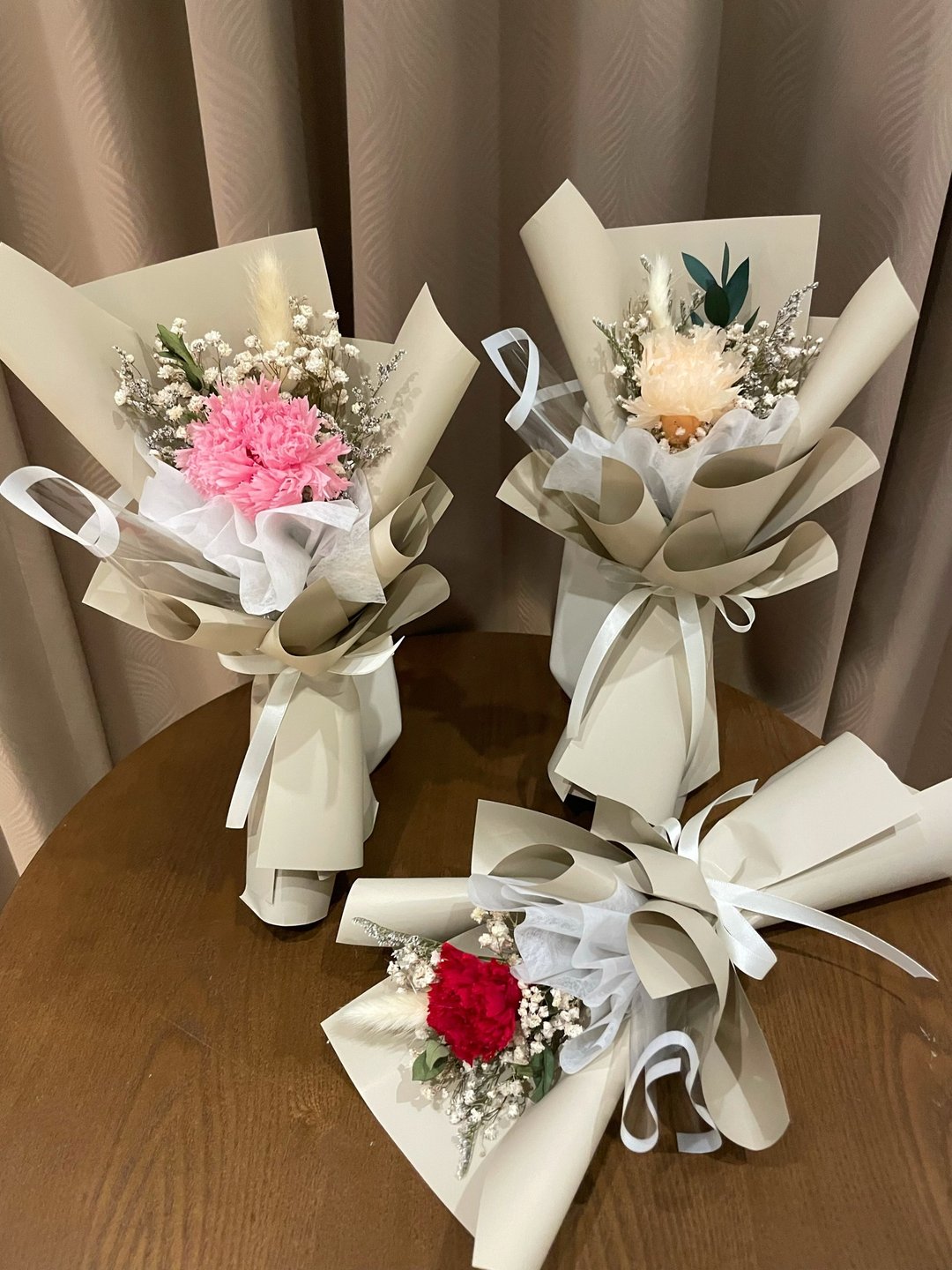 单支永生康乃馨花束 康乃馨花束 永生花束 母亲节花束 - 干燥花/捧花 - 植物．花 多色