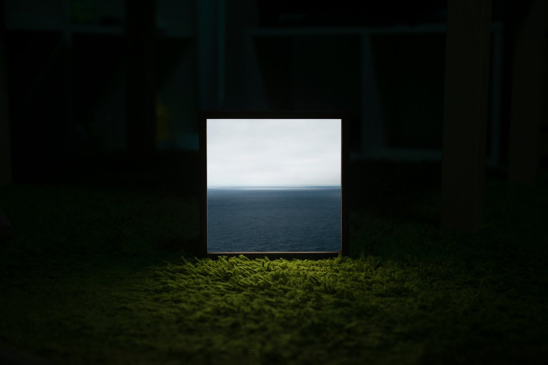 Lighto光印样  Mini灯箱  心的距离(aPo) - 画框/相框 - 木头 蓝色