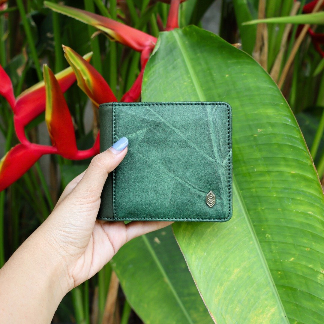 男士钱包 军绿色 (Coin wallet) 钱包 军绿 - 皮夹/钱包 - 植物．花 绿色